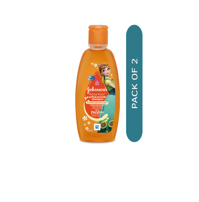 Johnsons active kids soft & smooth shampoo pack of 2